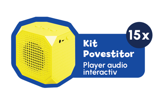 Premii zilnice: 1 x Kit povestitor - player audio interactiv